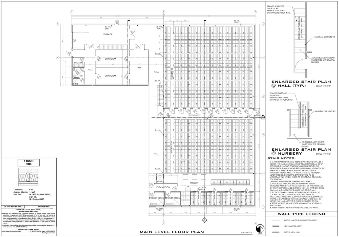 The floorplan of the cultivation facility managed by Lifestyle Delivery Systems.