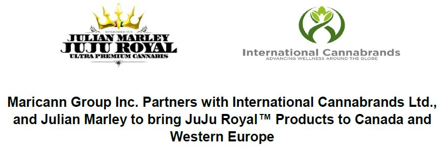 Maricann now has distribution rights for the JuJu Royal brand.