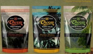 Choom Holdings' proposed product packaging, note the emphasis on branding.