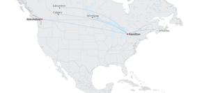 Canada Jetlines Flight Paths