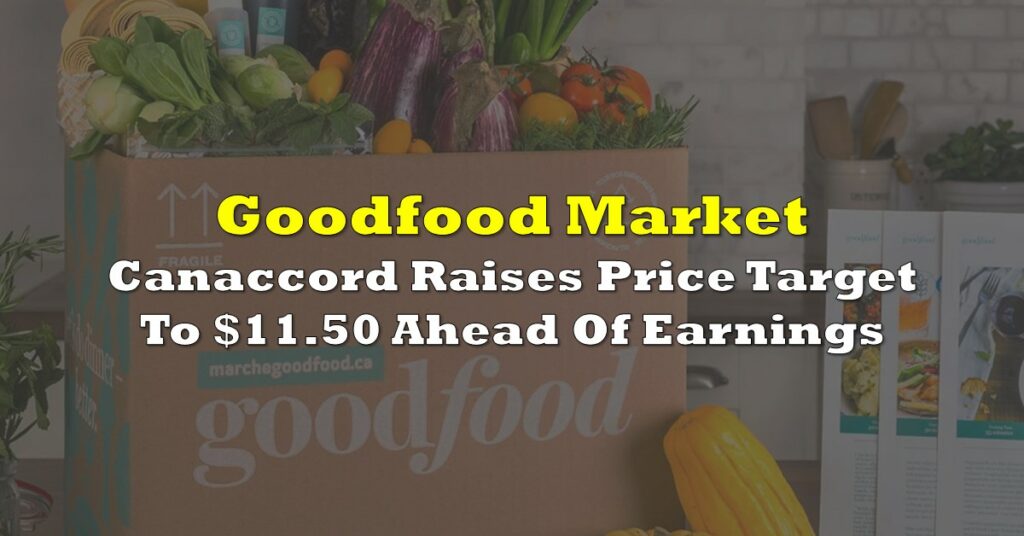 goodfood price target increase ahead of earnings