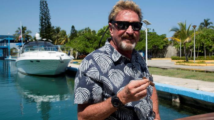 RIP John McAfee. He'd have loved this.