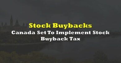 Canada Set To Implement Stock Buyback Tax On Jan 1, 2024