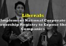 Liberals Implement National Corporate Ownership Registry to Expose Shell Companies