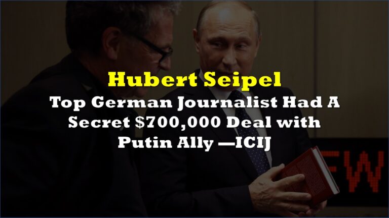 Top German Journalist Had A Secret $700,000 Deal with Putin Ally | the ...