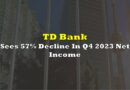 TD Bank Sees 57% Decline In Q4 2023 Net Income, Raises Dividend To 6.3%