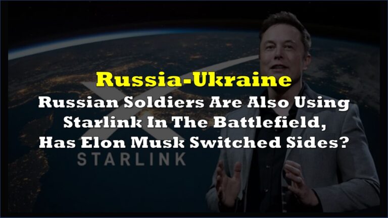 Russian Soldiers Are Also Using Starlink In The Battlefield, Has Elon ...