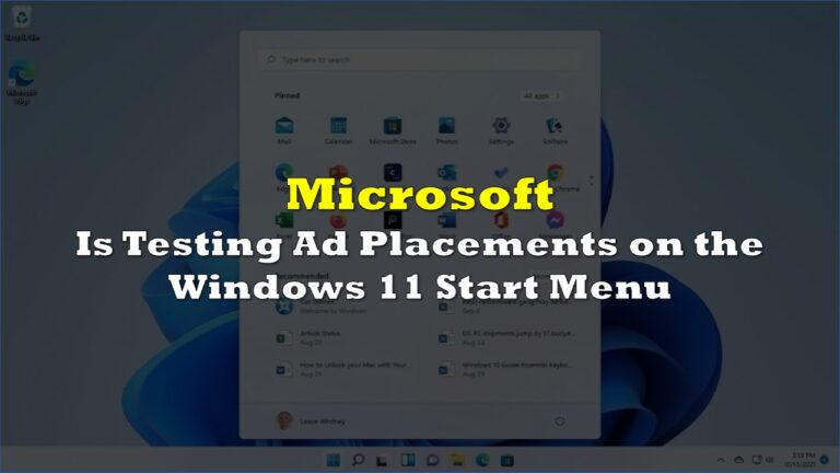 Microsoft Is Testing Ad Placements on the Windows 11 Start Menu | the ...