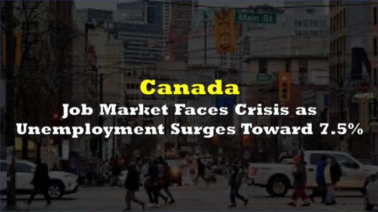 Indeed: Canada’s Job Market Faces Crisis as Unemployment Has Path To 7. ...