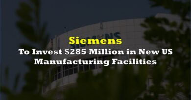 Siemens to Invest $285 Million in New US Manufacturing Facilities