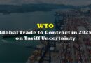 Global Trade to Contract in 2025 on Tariff Uncertainty, WTO Says