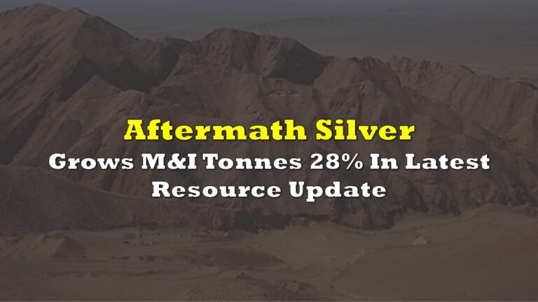 Aftermath Silver Grows Measured And Indicated Tonnes 28% In Latest ...
