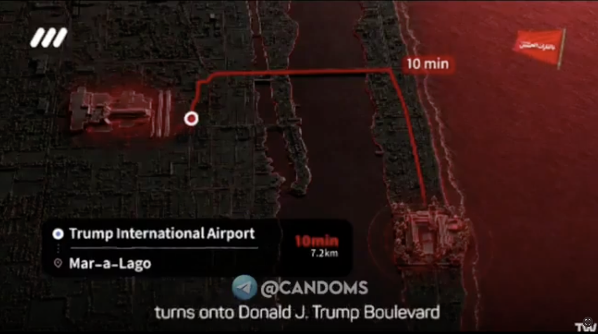 Am Routine Clipar Iran broadcasts analysis of Trump’s motorcade routes