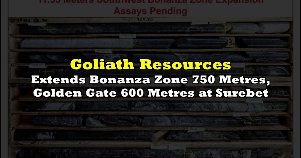 Extends Bonanza Zone 750 Metres, Golden Gate 600 Metres at Surebet