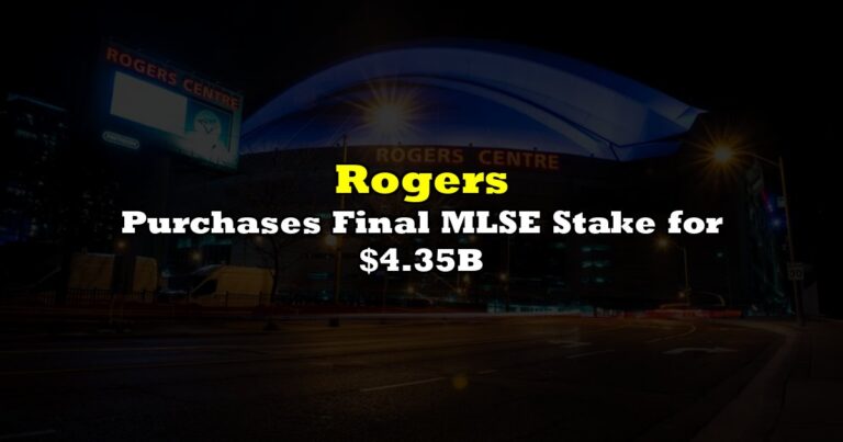 Gavin Roth Mlse Rogers Purchases Final MLSE Stake for $4.35B | the deep dive