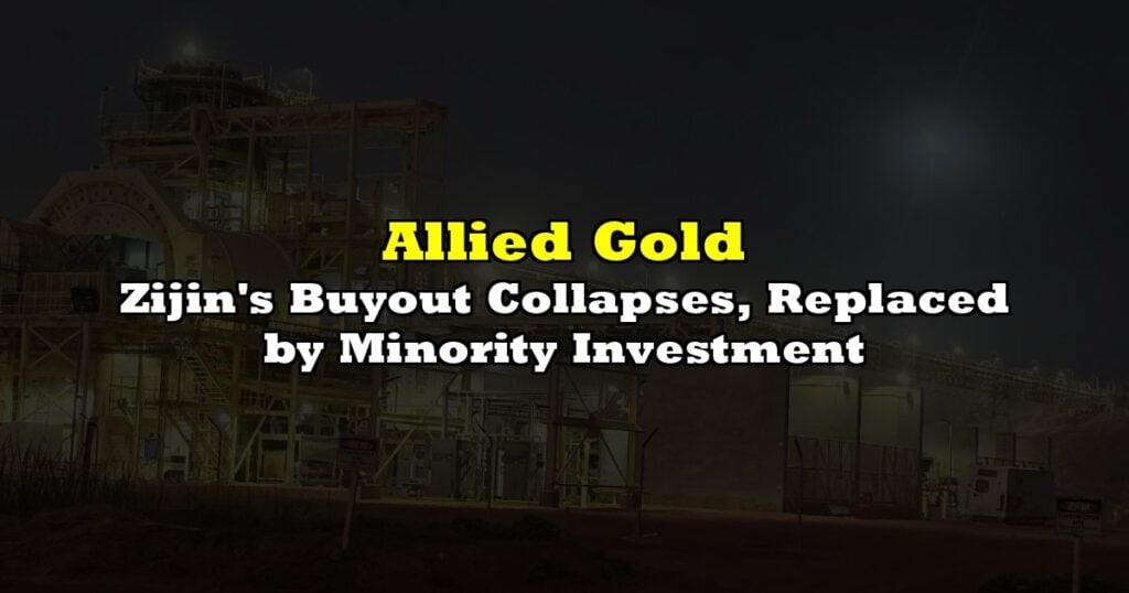 Zijin's Buyout Collapses, Replaced by Minority Investment