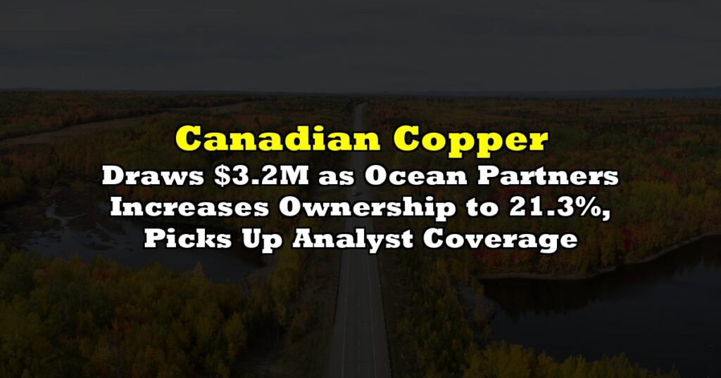Draws $3.2M as Ocean Partners Increases Ownership to 21.3%, Picks Up Analyst Coverage