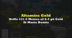 Drills 231.5 Metres of 0.4 g/t Gold At Maria Bonita