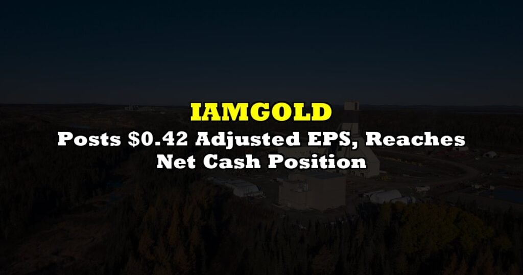 Posts $0.42 Adjusted EPS, Reaches Net Cash Position