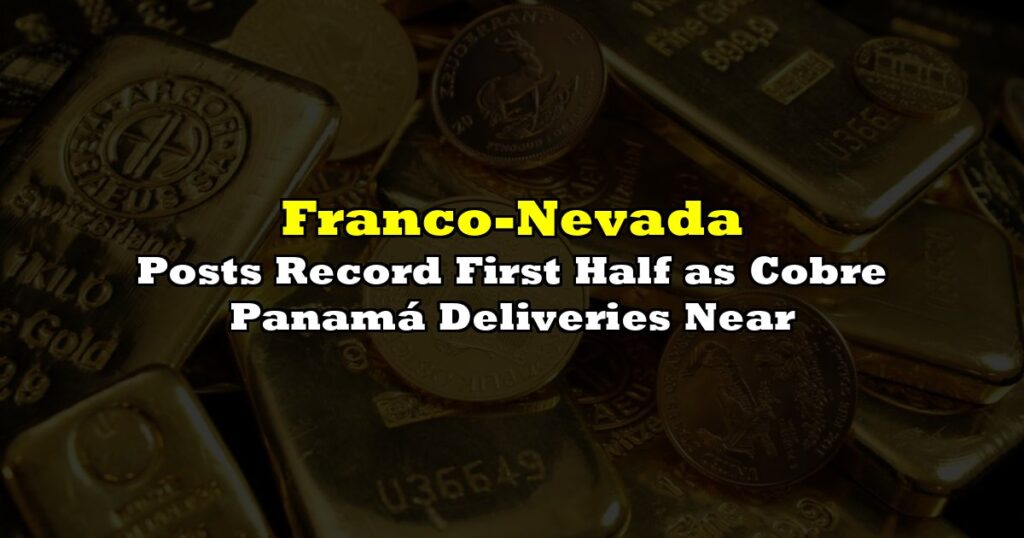 Posts Record First Half as Cobre Panamá Deliveries Near