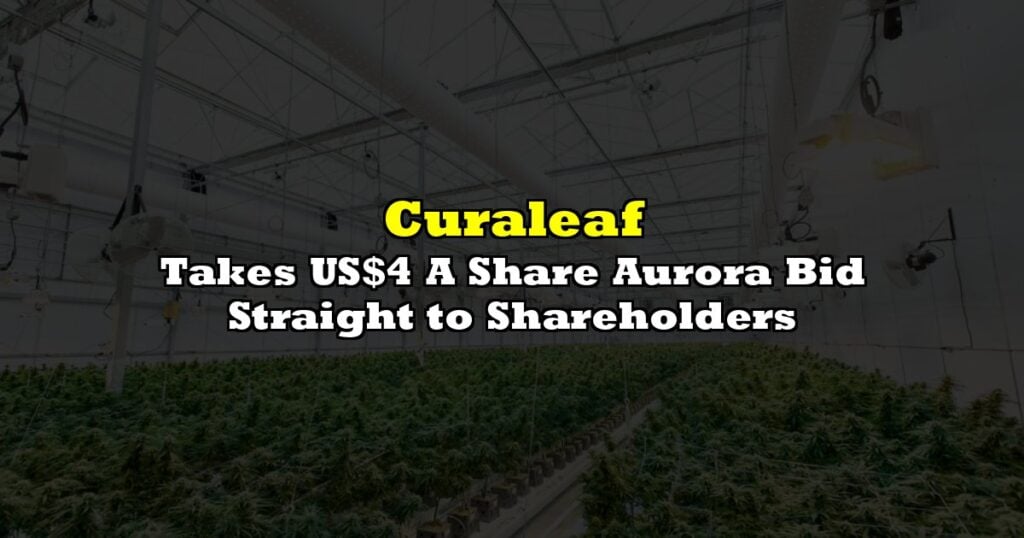 Takes US$4 A Share Aurora Bid Straight to Shareholders