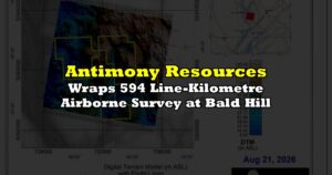 Wraps 594 Line-Kilometre Airborne Survey at Bald Hill