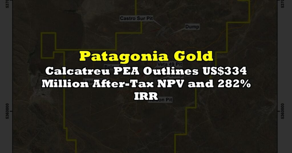Calcatreu PEA Outlines US$334 Million After-Tax NPV and 282% IRR