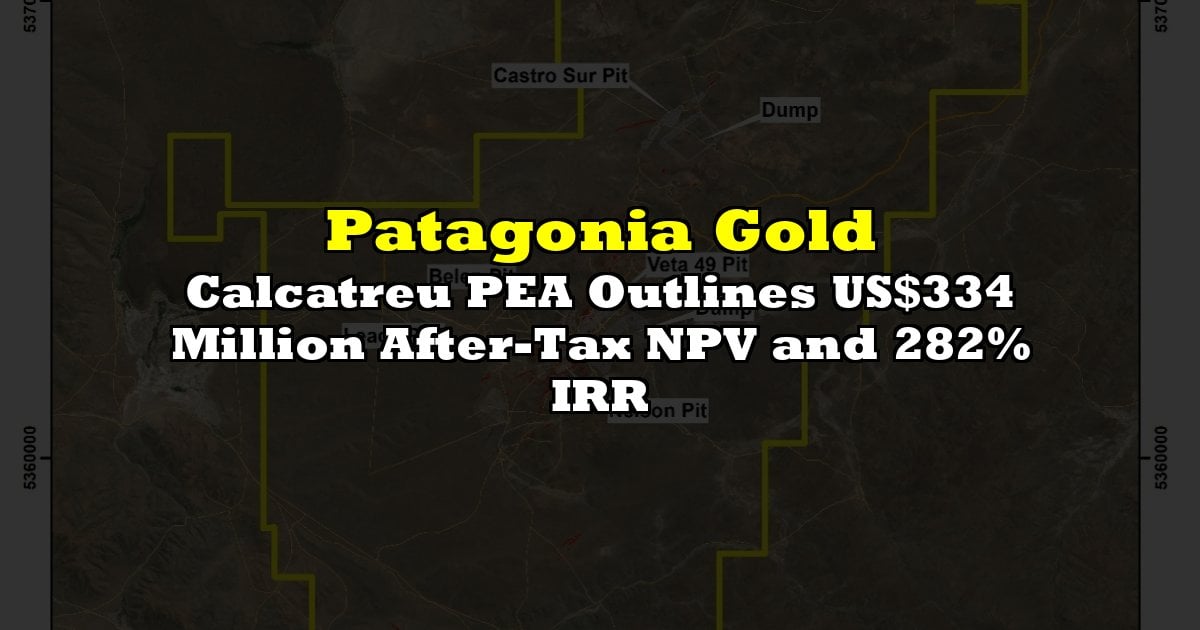 Calcatreu PEA Outlines US$334 Million After-Tax NPV and 282% IRR