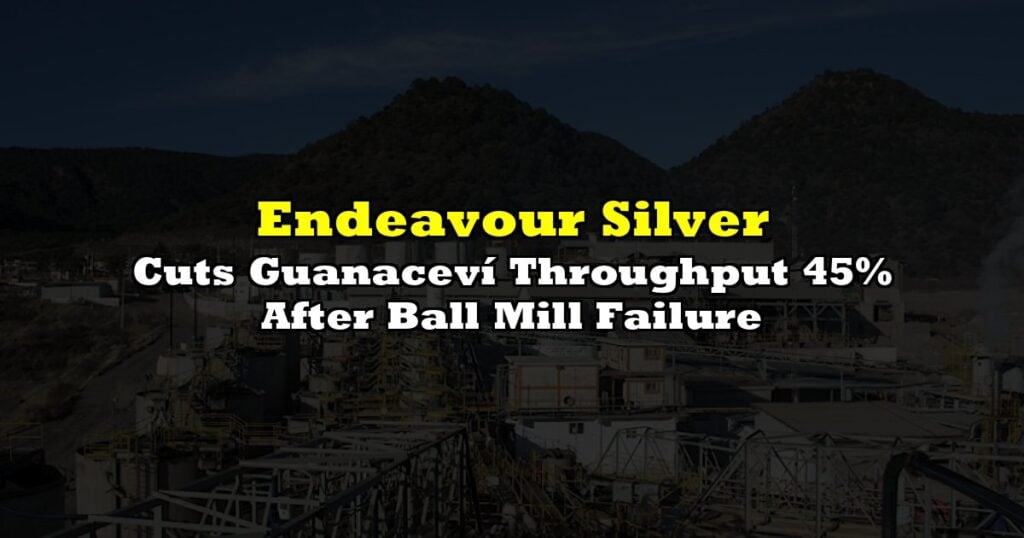 Cuts Guanaceví Throughput 45% After Ball Mill Failure