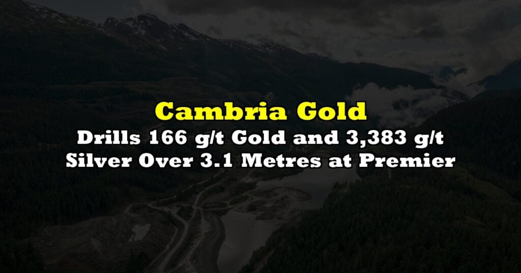 Drills 166 g/t Gold and 3,383 g/t Silver Over 3.1 Metres at Premier