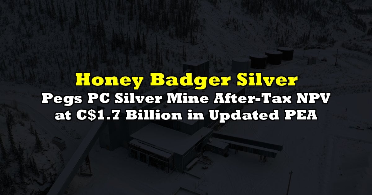 Pegs PC Silver Mine After-Tax NPV at C$1.7 Billion in Updated PEA
