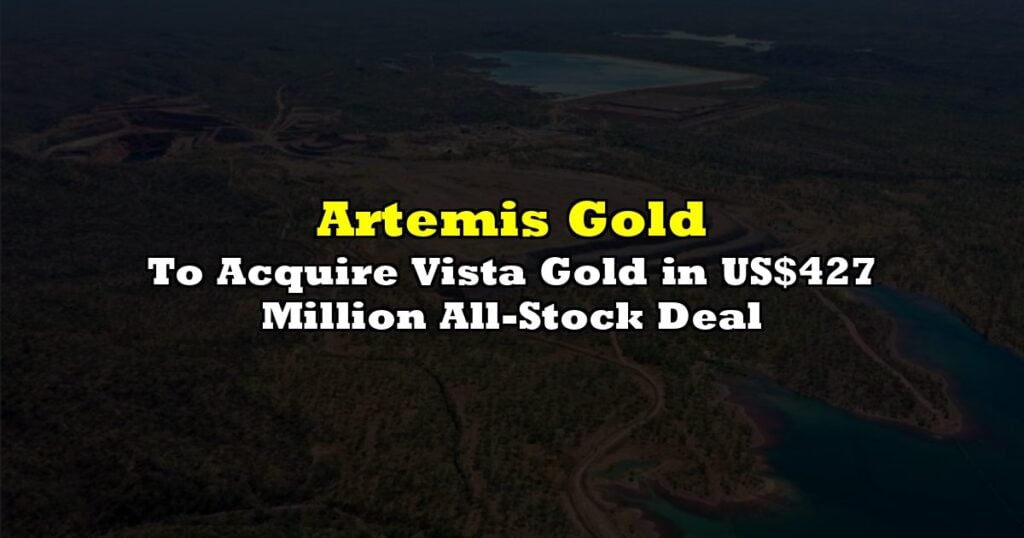 To Acquire Vista Gold in US$427 Million All-Stock Deal