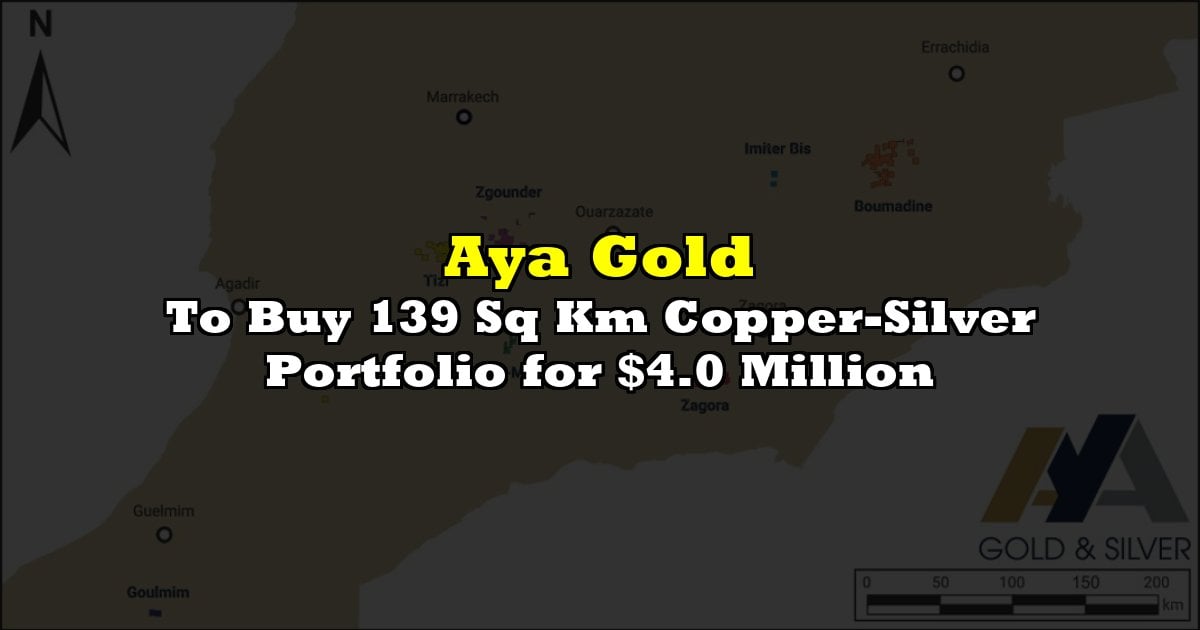 To Buy 139 Sq Km Copper-Silver Portfolio for $4.0 Million