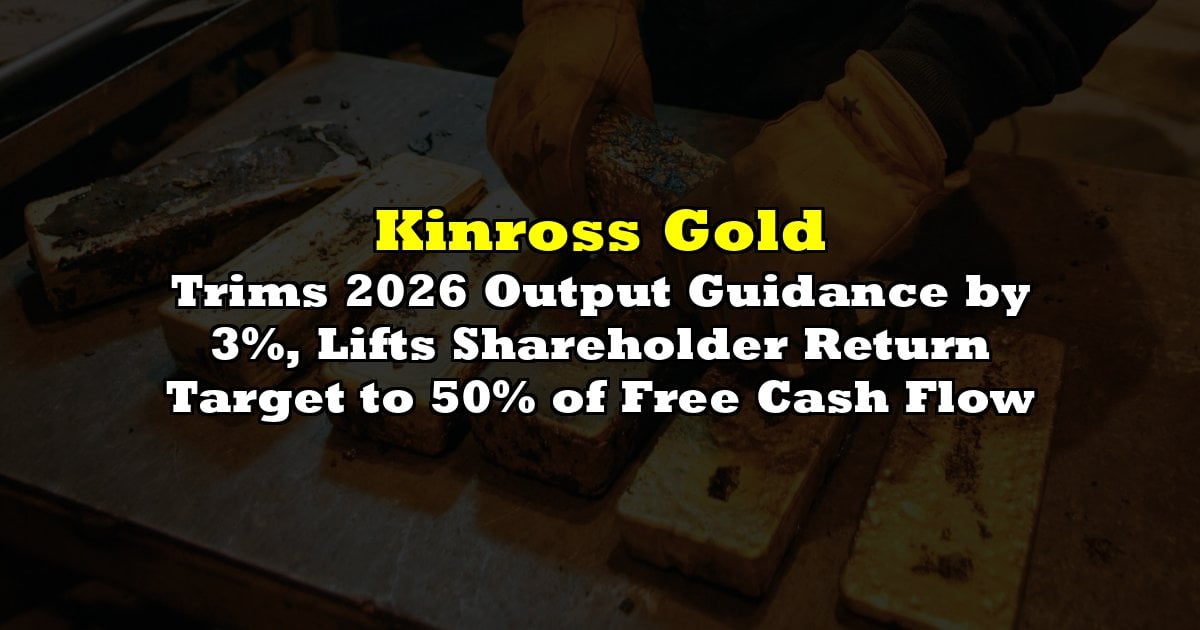 Trims 2026 Output Guidance by 3%, Lifts Shareholder Return Target to 50% of Free Cash Flow