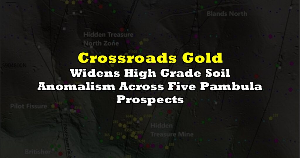 Widens High Grade Soil Anomalism Across Five Pambula Prospects