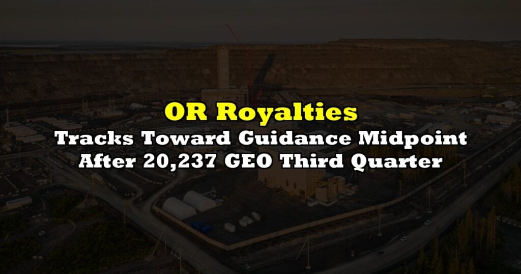 Tracks Toward Guidance Midpoint After 20,237 GEO Third Quarter