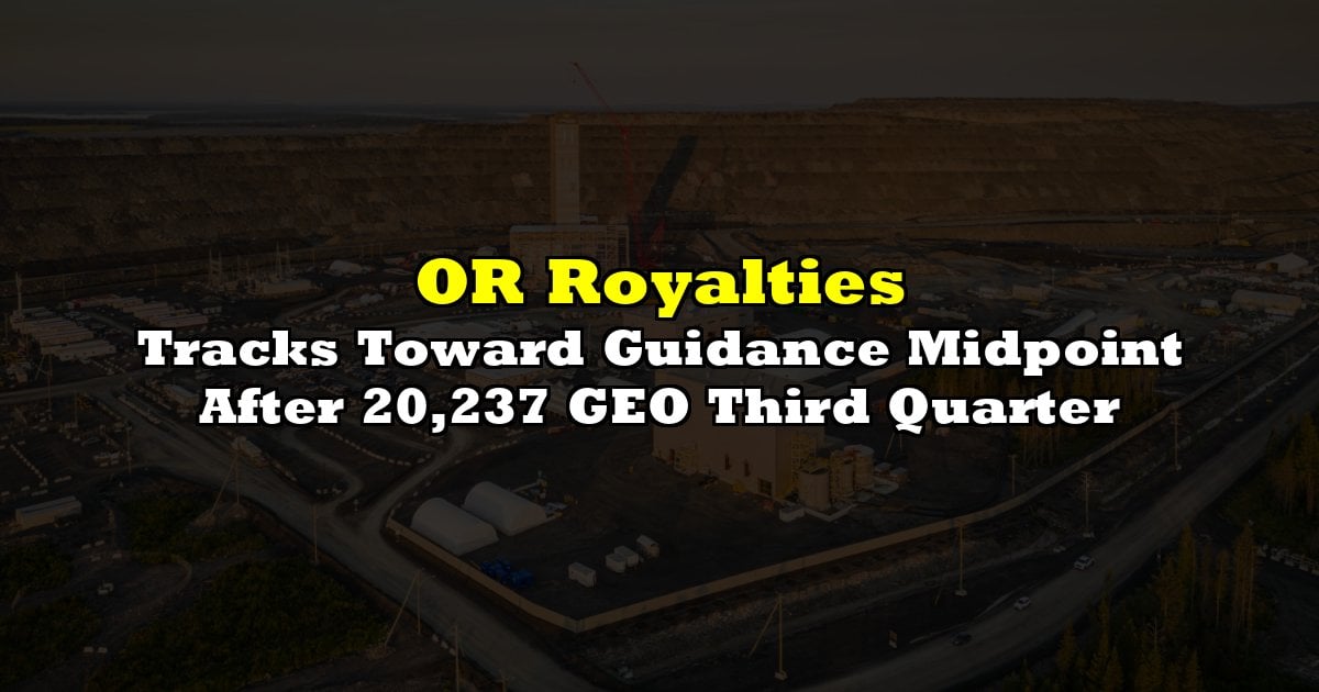 Tracks Toward Guidance Midpoint After 20,237 GEO Third Quarter